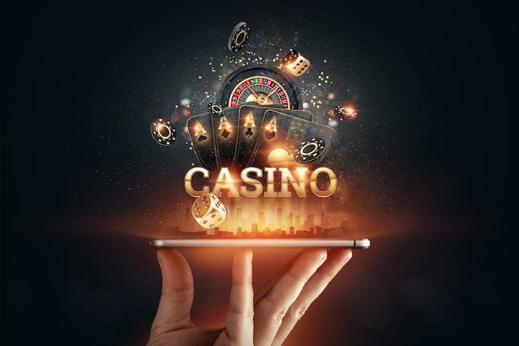 Tampilan meja dealer langsung dengan streaming HD di aplikasi xinn